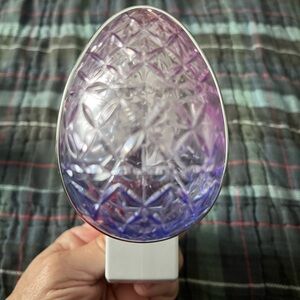 Purple Crystal Egg Art Piece